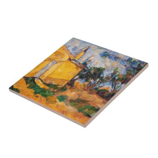 Paul Cezanne - Le Cabanon de Jourdan Tegeltje (Zijkant)