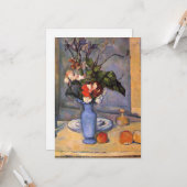 Paul Cezanne - Le Vase Bleu Kaart (Voorkant / Achterkant in situ)
