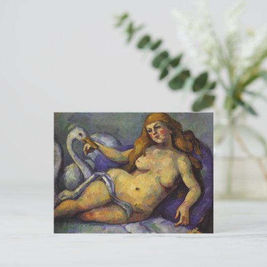 Paul Cezanne - Leda met Swan Briefkaart (Staand voorkant)