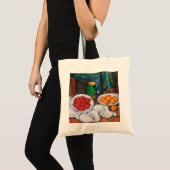 Paul Cezanne leeft nog steeds met kersen en perzik Tote Bag (Voorkant (product))