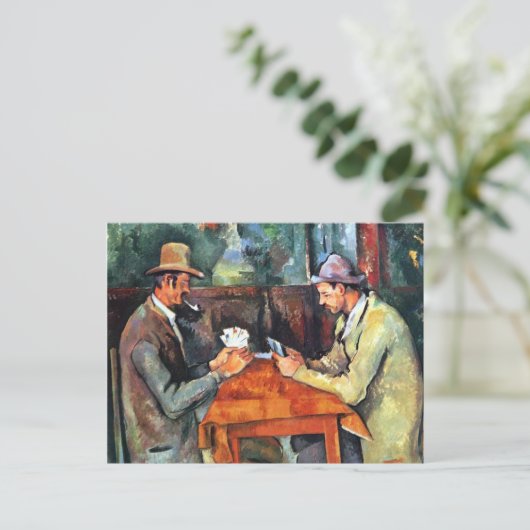 Paul Cézanne, Les joueurs de carte (Briefkaart) Briefkaart (Staand voorkant)