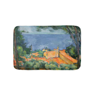 Paul Cezanne - L'Estaque met rode daken Badmat