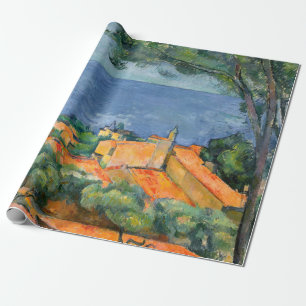 Paul Cezanne - L'Estaque met rode daken Cadeaupapier