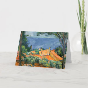 Paul Cezanne - L'Estaque met rode daken Kaart