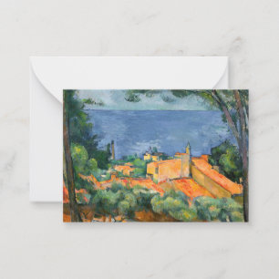 Paul Cezanne - L'Estaque met rode daken Notitiekaartje