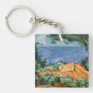 Paul Cezanne - L'Estaque met rode daken Sleutelhanger