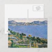 Paul Cezanne | L'Estaque, Uitzicht van de baai van Briefkaart (Voorkant / Achterkant)