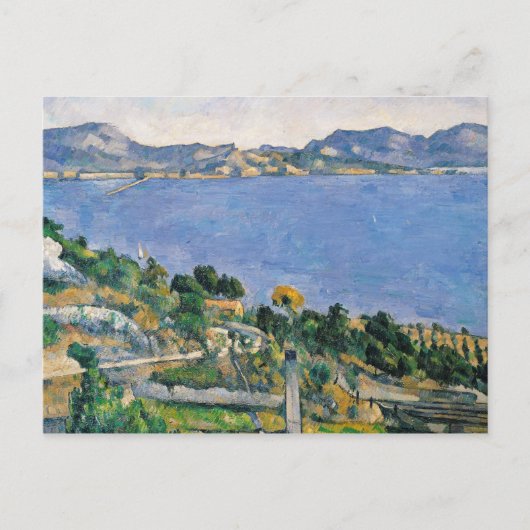 Paul Cezanne | L'Estaque, Uitzicht van de baai van Briefkaart (Voorkant)
