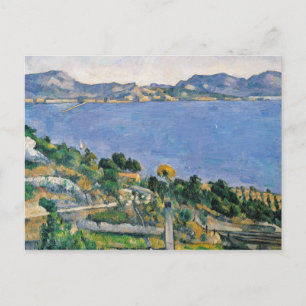 Paul Cezanne   L'Estaque, Uitzicht van de baai van Briefkaart