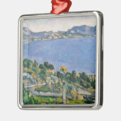 Paul Cezanne | L'Estaque, Uitzicht van de baai van Metalen Ornament (Links)