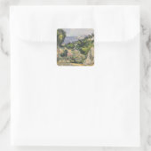 Paul Cezanne | L'Estaque Vierkante Sticker (Tas)