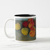 Paul Cezanne | Levensduur van appelen en biscuits, Tweekleurige Koffiemok (Links)