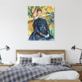 Paul Cezanne Madame Cézanne in het conservatorium Canvas Afdruk (Insitu (Slaapkamer))