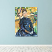 Paul Cezanne Madame Cézanne in het conservatorium Canvas Afdruk (Insitu (Houten vloer))