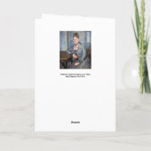 Paul Cezanne - Madame Cezanne Leaning op tafel Kaart (Achterkant)