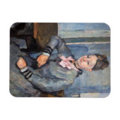 Paul Cezanne - Madame Cezanne Leaning op tafel Magneet (Horizontaal)