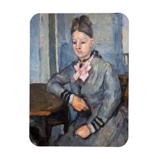 Paul Cezanne - Madame Cezanne Leaning op tafel Magneet (Verticaal)