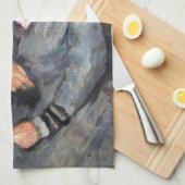 Paul Cezanne - Madame Cezanne Leaning op tafel Theedoek (Quarter Fold)