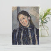 Paul Cezanne - Madame Cezanne met Loosened Hair Bedankkaart (Staand voorkant)