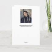 Paul Cezanne - Madame Cezanne met Loosened Hair Kaart (Achterkant)