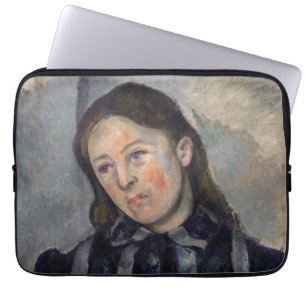 Paul Cezanne - Madame Cezanne met Loosened Hair Laptop Sleeve
