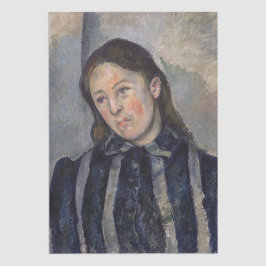 Paul Cezanne - Madame Cezanne met Loosened Hair Tissuepapier
