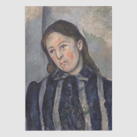 Paul Cezanne - Madame Cezanne met Loosened Hair Tissuepapier
