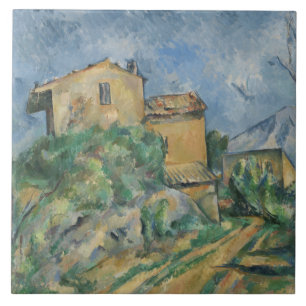 Paul Cezanne - Maison Maria met een Uitzicht van C Tegeltje