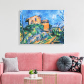 Paul Cezanne "Maison Maria met een Uitzicht van Ch Canvas Afdruk (Insitu (Woonkamer))