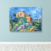 Paul Cezanne "Maison Maria met een Uitzicht van Ch Canvas Afdruk (Insitu (Houten vloer))