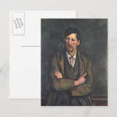 Paul Cezanne | Man met getransformeerde wapens, c. Briefkaart (Voorkant / Achterkant)