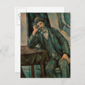 Paul Cezanne | Man Roken pijp Briefkaart (Voorkant / Achterkant)