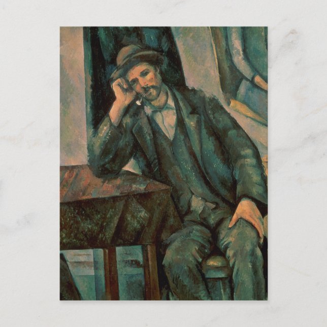Paul Cezanne | Man Roken pijp Briefkaart (Voorkant)