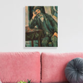 Paul Cezanne | Man Roken pijp Canvas Afdruk (Insitu (Woonkamer))
