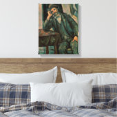 Paul Cezanne | Man Roken pijp Canvas Afdruk (Insitu (Slaapkamer))