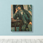 Paul Cezanne | Man Roken pijp Canvas Afdruk (Insitu (Houten vloer))