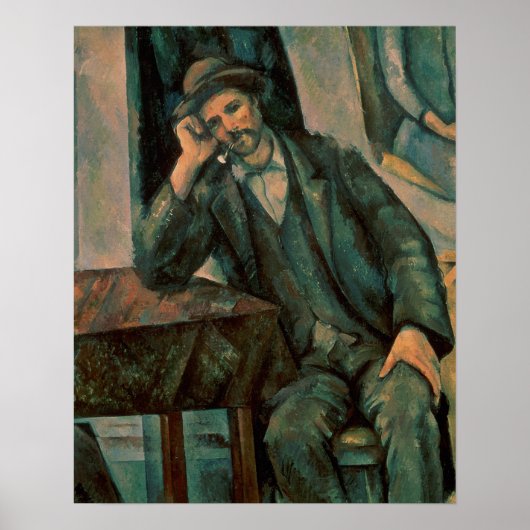 Paul Cezanne | Man Roken pijp Poster (Voorkant)