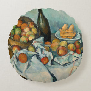 Paul Cezanne Mand met Appels Vintage Stilleven Rond Kussen