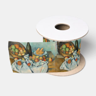 Paul Cezanne Mand met Appels Vintage Stilleven Satijnen Lint