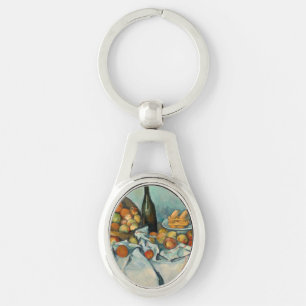 Paul Cezanne Mand met Appels Vintage Stilleven Sleutelhanger