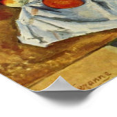 Paul Cezanne - Mand van nog steeds levende appels Poster (Hoek)