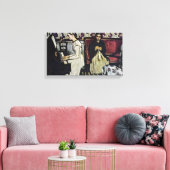 Paul Cezanne - Meisje bij de piano Canvas Afdruk (Insitu (Woonkamer))