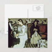 Paul Cezanne | Meisje op de Piano, 1868-69 Briefkaart (Voorkant / Achterkant)