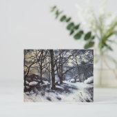 Paul Cezanne-Melting Snow Fontainbleau Briefkaart (Staand voorkant)