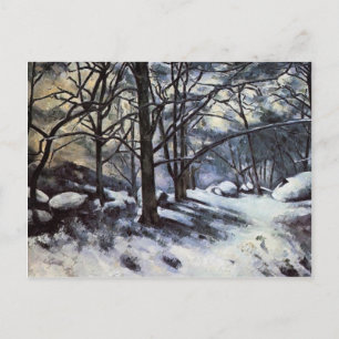 Paul Cezanne-Melting Snow Fontainbleau Briefkaart