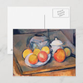 Paul Cezanne | Met stro beklede vaas Briefkaart (Voorkant / Achterkant)