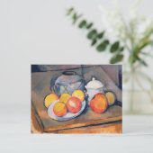 Paul Cezanne | Met stro beklede vaas Briefkaart (Staand voorkant)