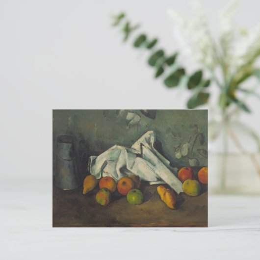 Paul Cezanne - Milk Can en Apples Briefkaart (Staand voorkant)