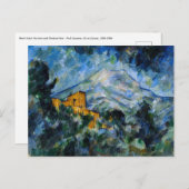 Paul Cezanne - Mont Saint-Victoire & Chateau Noir Briefkaart (Voorkant / Achterkant)
