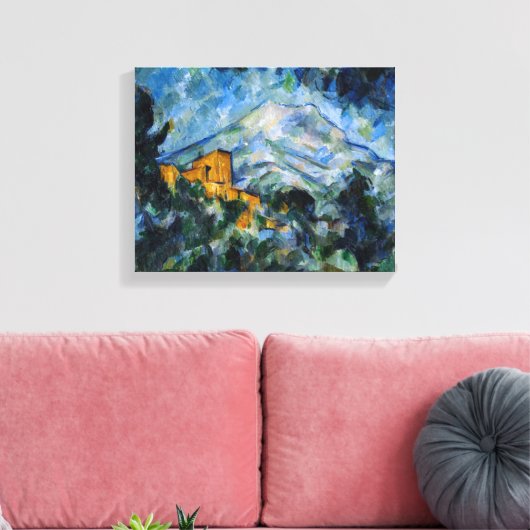 Paul Cezanne - Mont Saint-Victoire & Chateau Noir Canvas Afdruk (Insitu (Woonkamer))